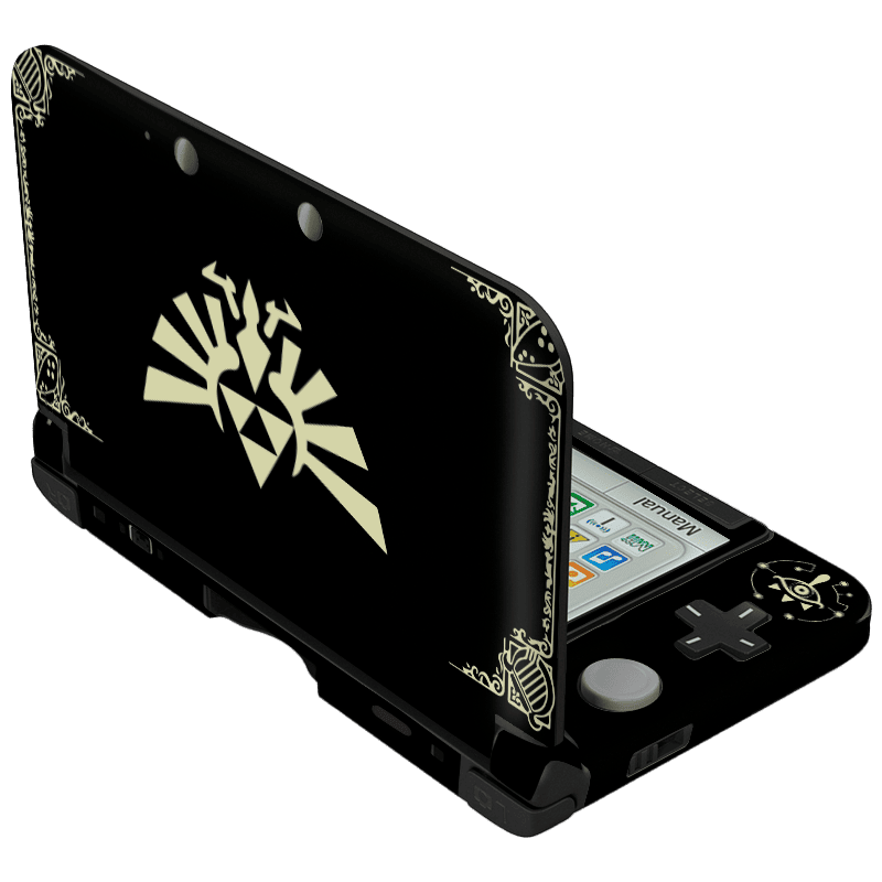 Zelda Black Skin Nintendo 3Ds XL (2012) Xonebrand