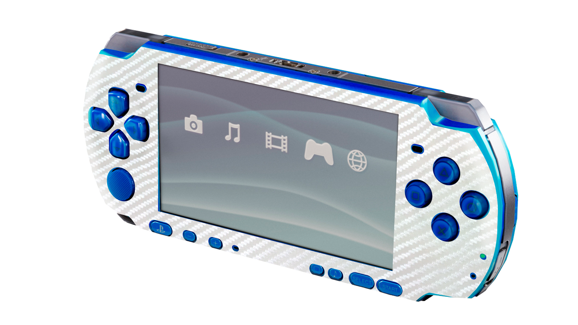 Fibra Carbono Blanco Skin Playstation Portable (PSP)