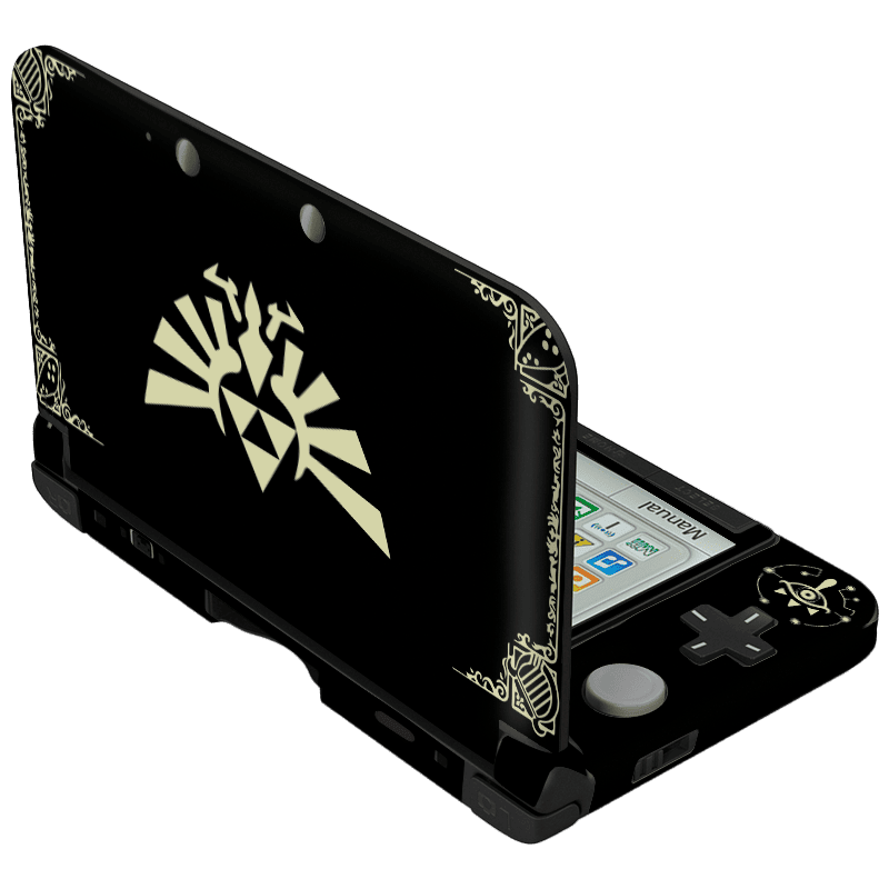 Leyenda de Zelda Black Nintendo 3DS XL 2015 Skin