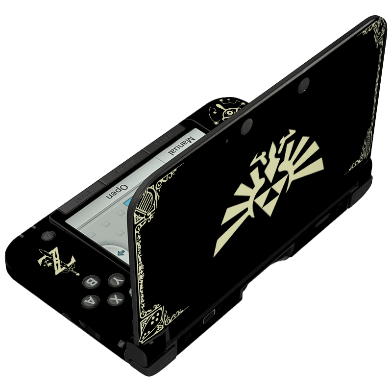 Zelda Black Skin Nintendo 3Ds XL (2012) Xonebrand