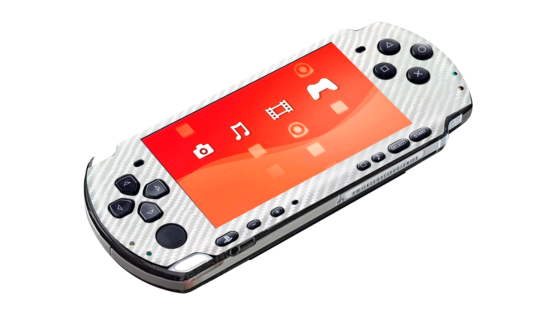 Fibra Carbono Blanco Skin Playstation Portable (PSP)