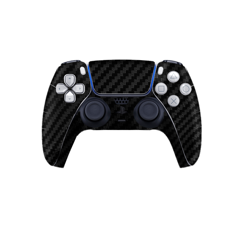 Capa de fibra de carbono preta para Playstation 5 Pro