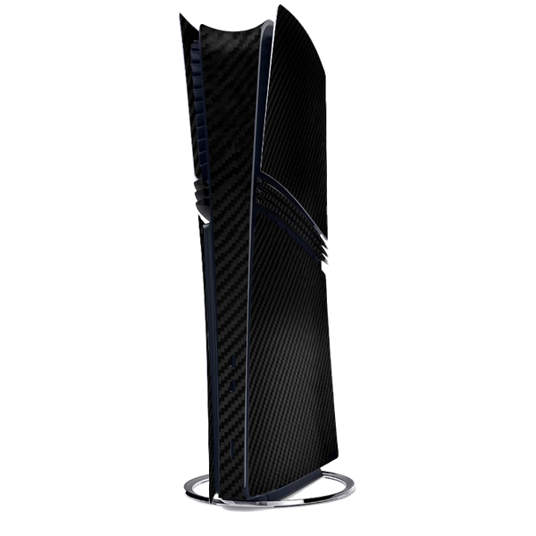 Capa de fibra de carbono preta para Playstation 5 Pro