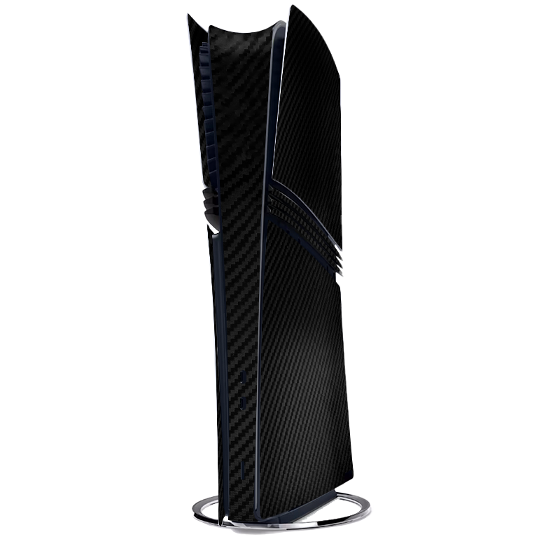 Fibra Carbono Negro Skin Playstation 5 Pro Xonebrand