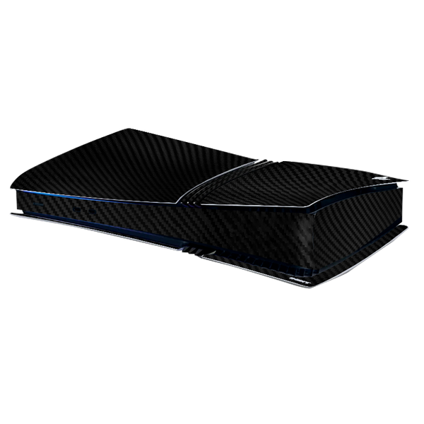 Capa de fibra de carbono preta para Playstation 5 Pro