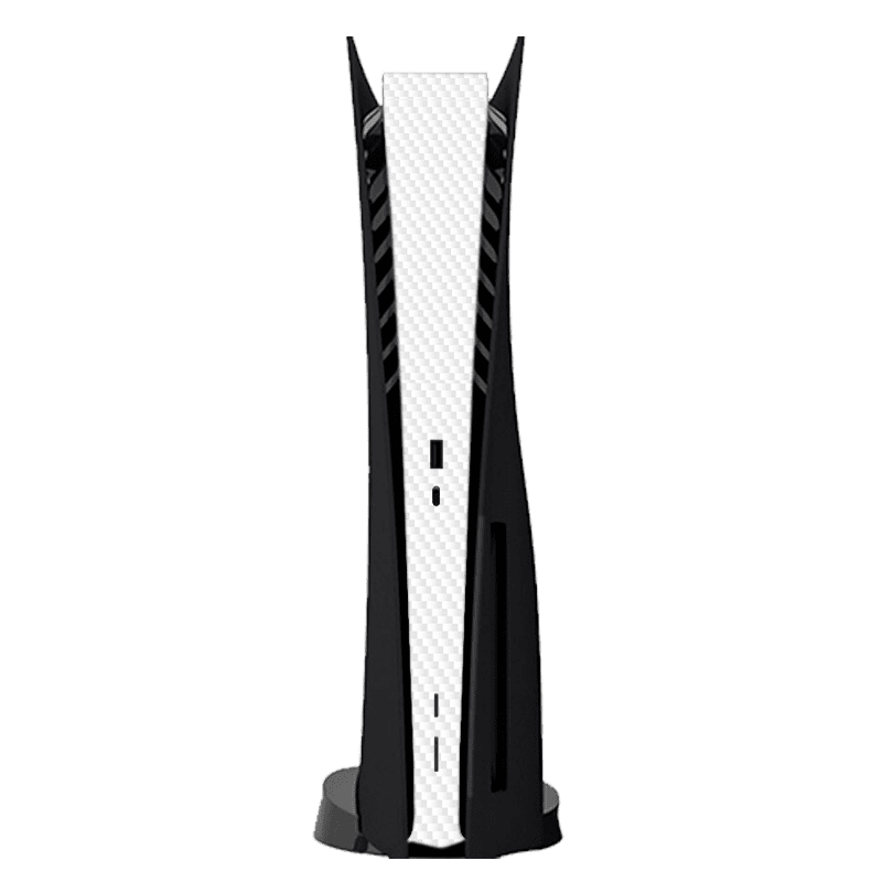 Fibra Carbono Blanco Central PS5 Bundle Skin