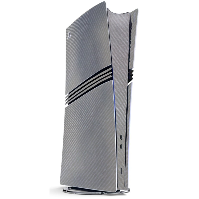 Fibra Carbono Gris Skin Playstation 5 Pro