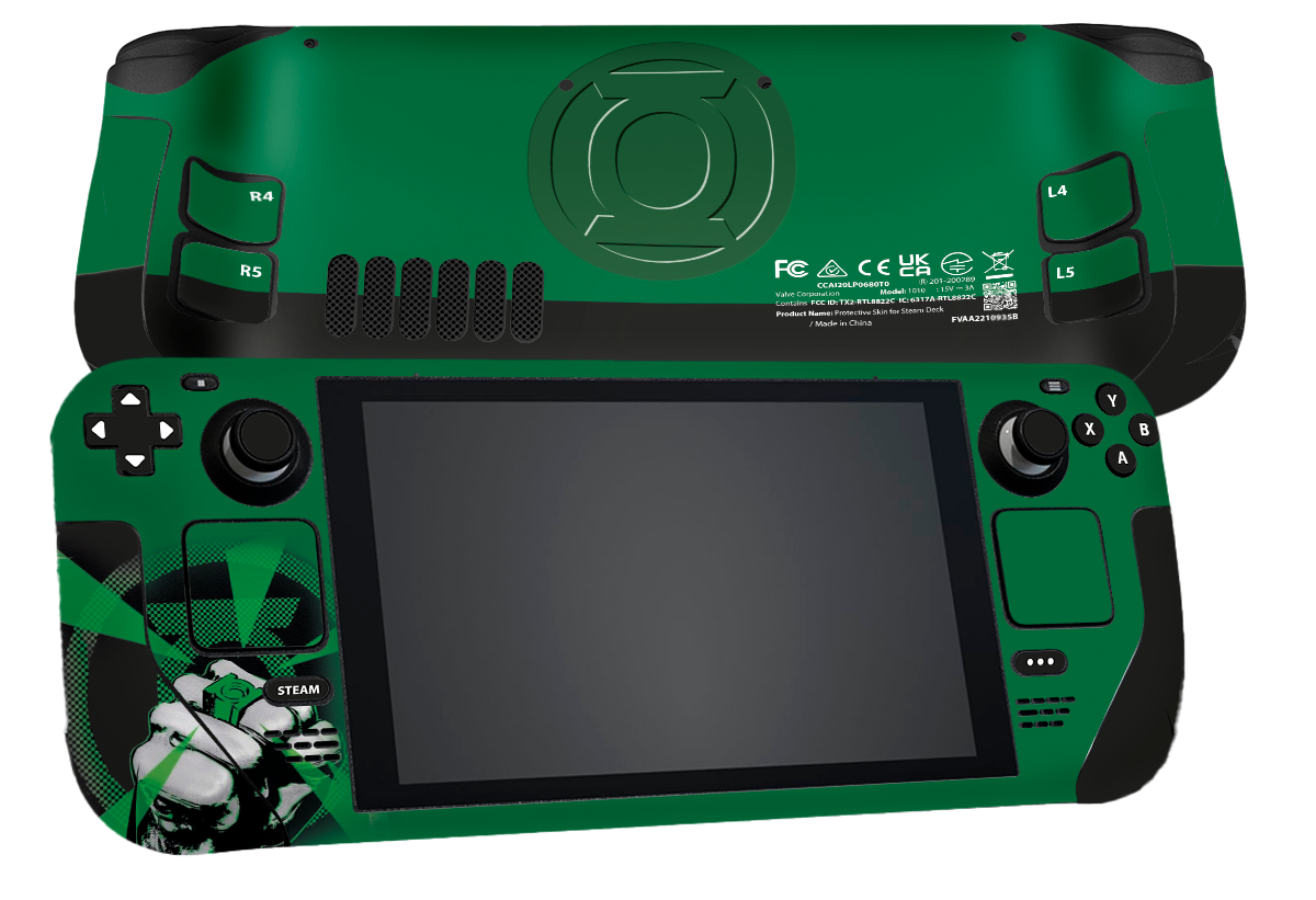 Linterna Verde Steam Deck Skin Xonebrand