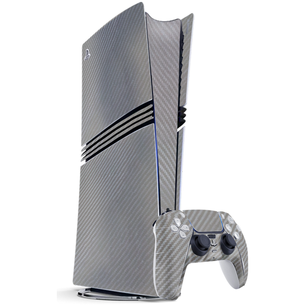 Fibra Carbono Gris Skin Playstation 5 Pro