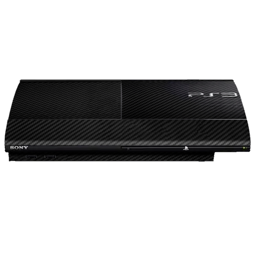 Fibra Carbono Negro Skin Playstation 3 Super Slim