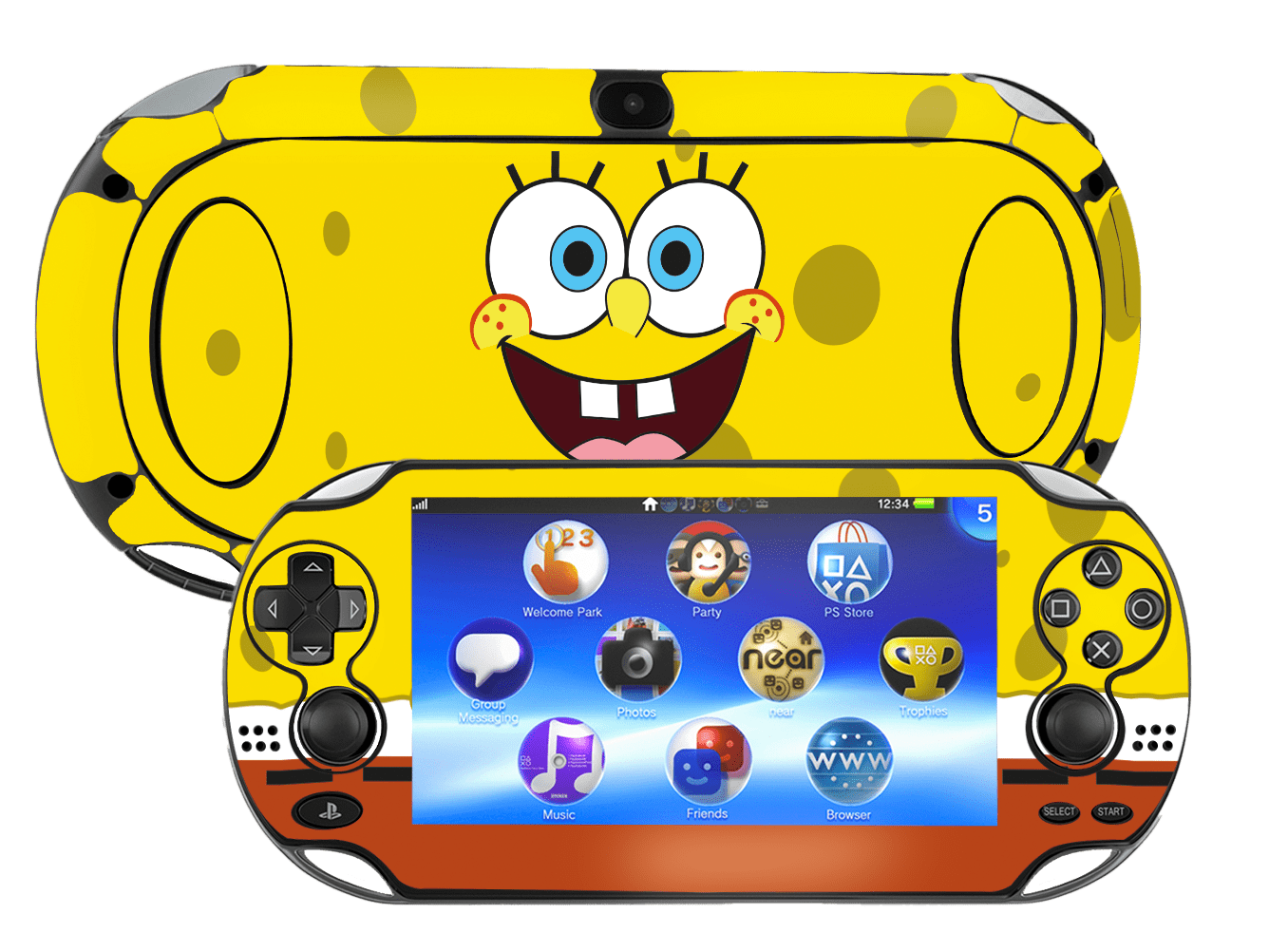 Bob Esponja Skin Playstation Portable PSVita Fat Xonebrand
