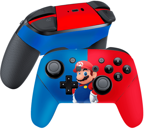 Mario Bros Skin Nintendo Switch Pro Controller