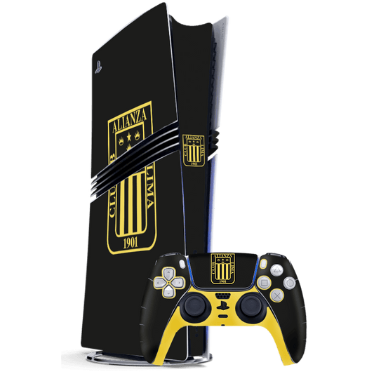 Alianza Lima Black Aniversario PS5  Pro Bundle Skin