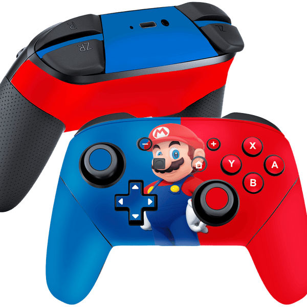 Mario Bros Skin Nintendo Switch Pro Controller Xonebrand
