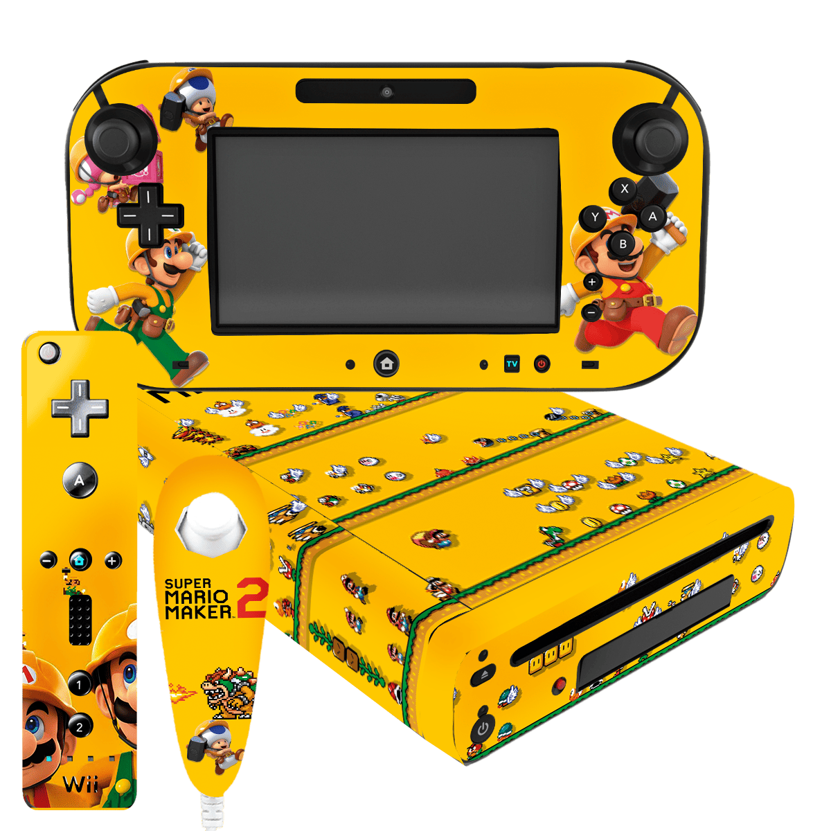 Mario Maker 2 Skin Nintendo Wii U (2012) Xonebrand