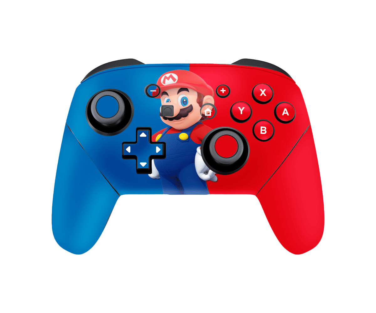 Mario Bros Skin Nintendo Switch Pro Controller Xonebrand