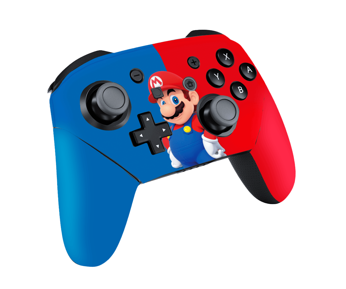 Mario Bros Skin Nintendo Switch Pro Controller