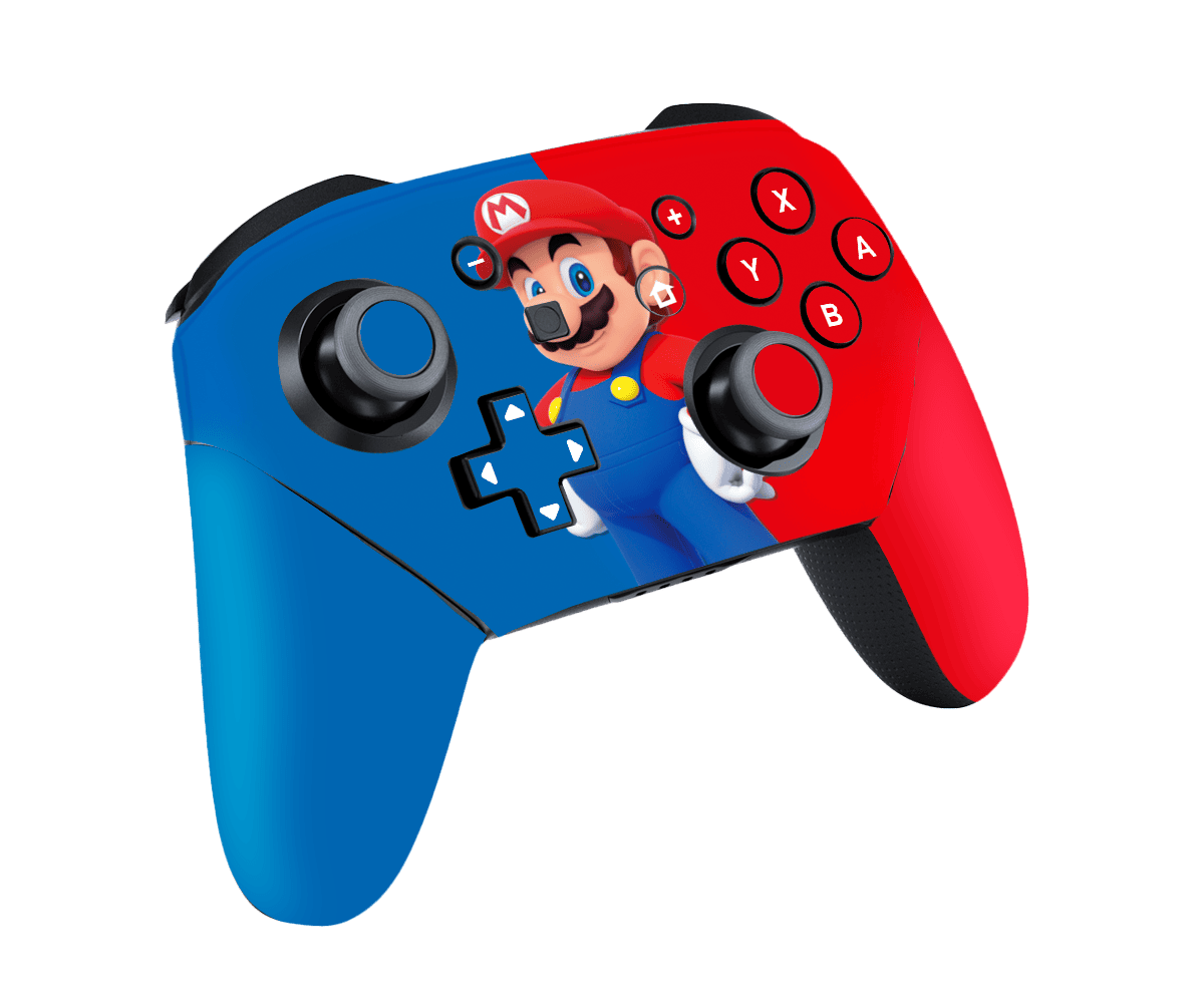 Mario Bros Skin Nintendo Switch Pro Controller Xonebrand