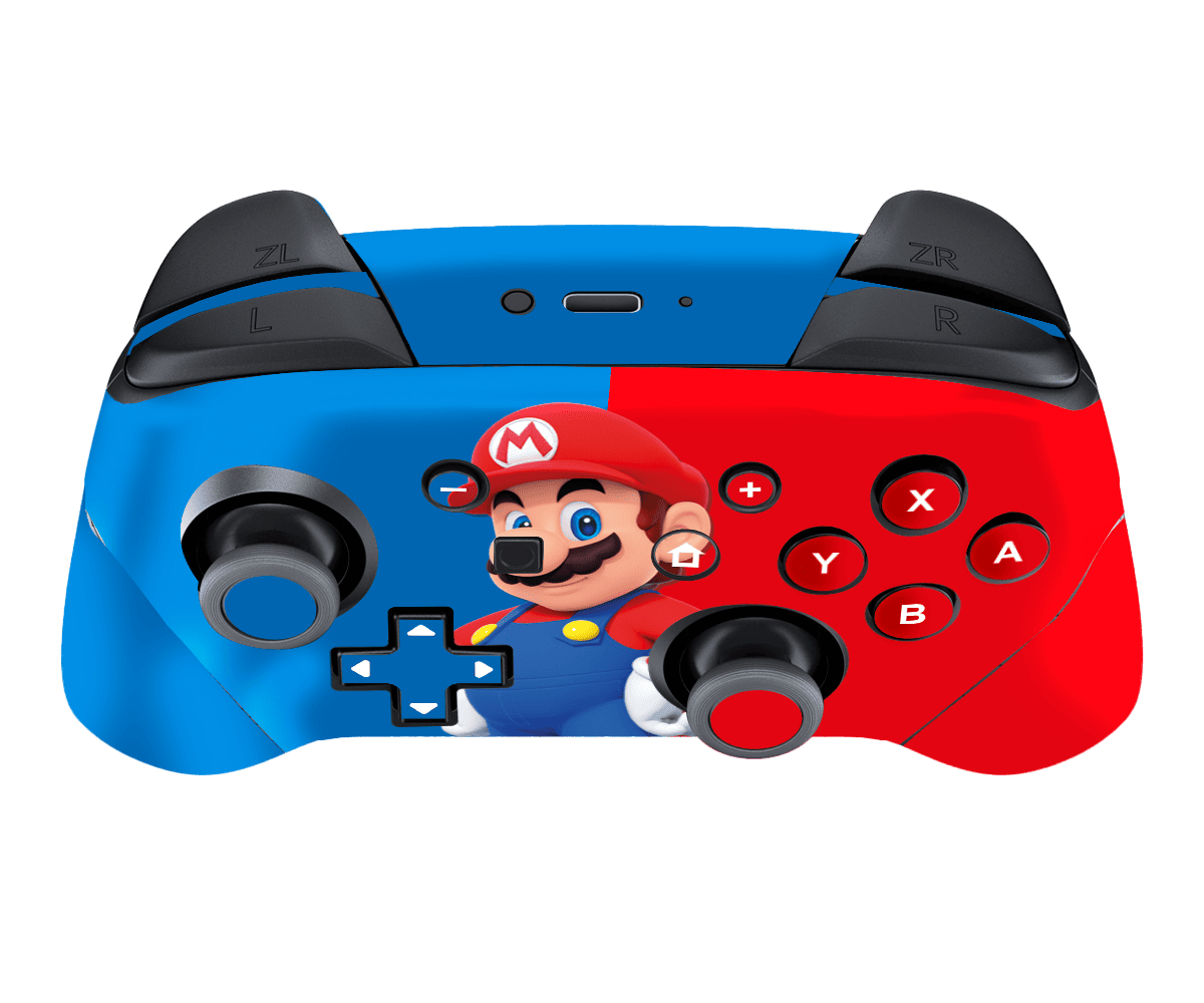 Mario Bros Skin Nintendo Switch Pro Controller Xonebrand