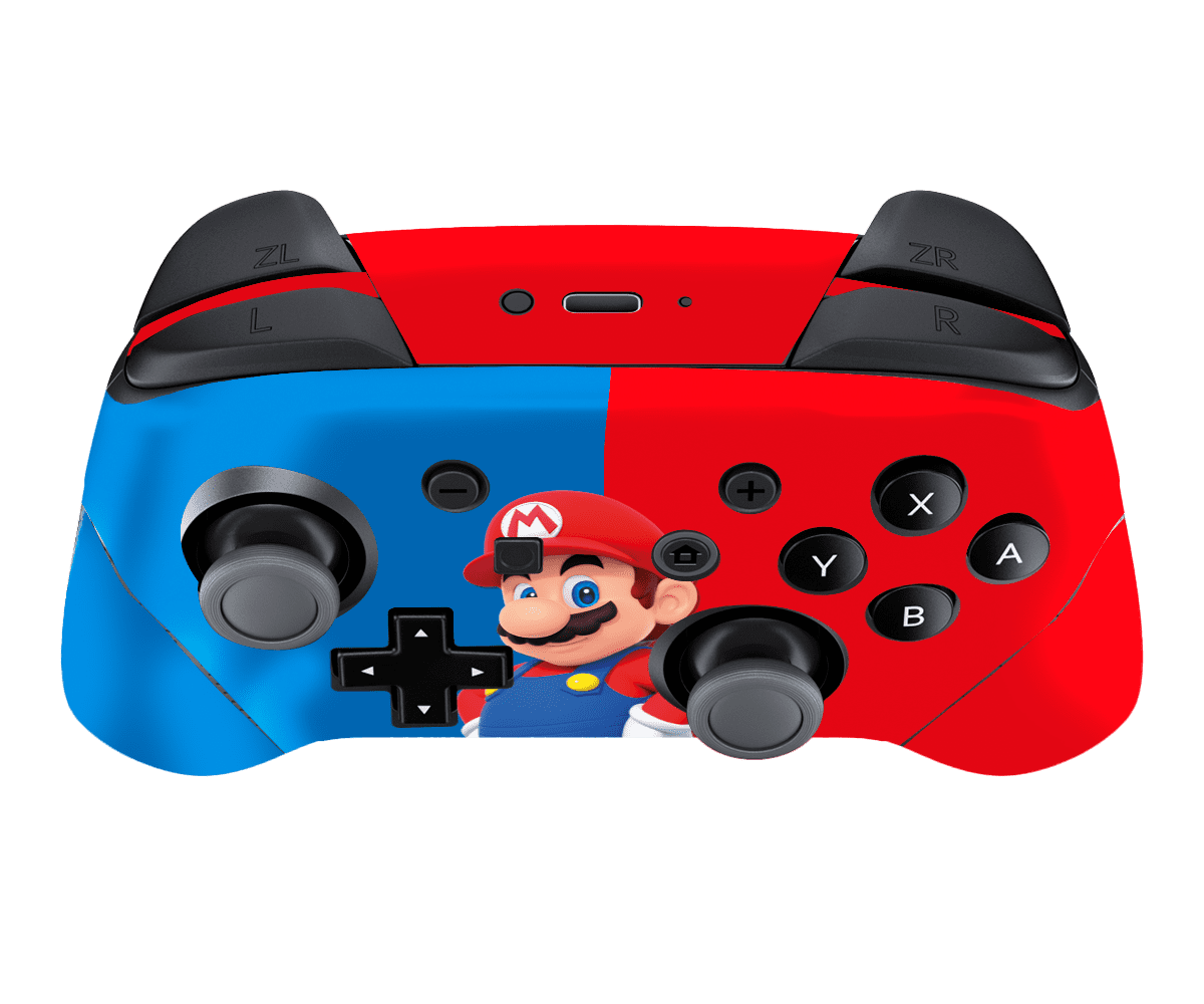 Mario Bros Skin Nintendo Switch Pro Controller