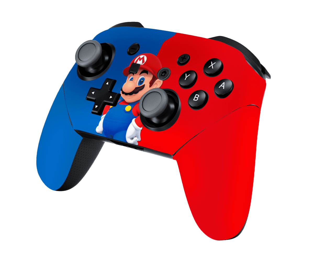 Mario Bros Skin Nintendo Switch Pro Controller