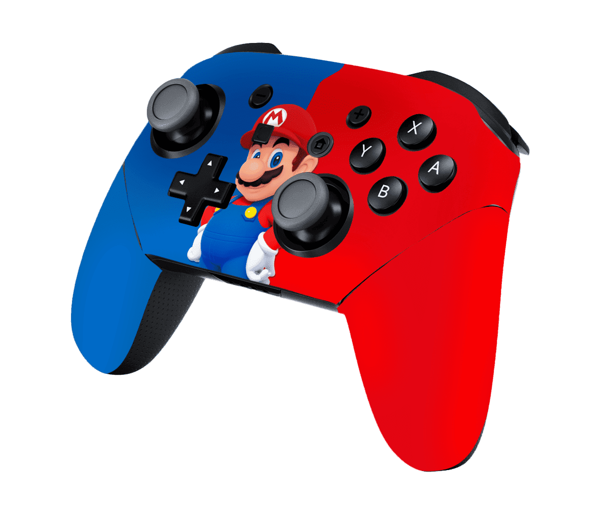 Mario Bros Skin Nintendo Switch Pro Controller Xonebrand