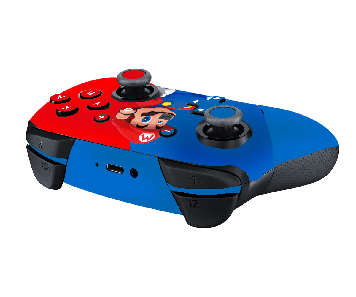 Mario Bros Skin Nintendo Switch Pro Controller Xonebrand