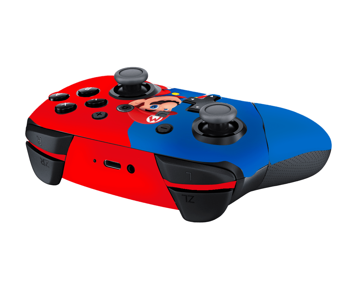 Mario Bros Skin Nintendo Switch Pro Controller