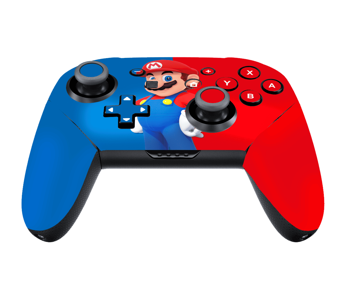 Mario Bros Skin Nintendo Switch Pro Controller Xonebrand