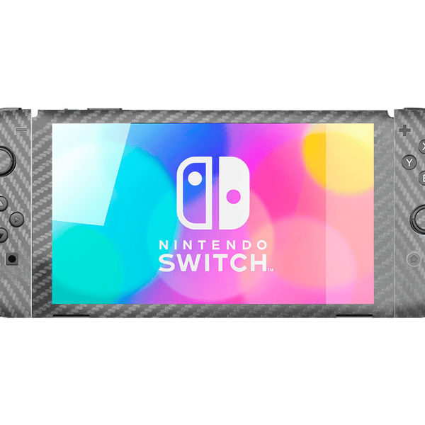 Carbon Fiber Gray Skin Nintendo Switch OLED (2021)