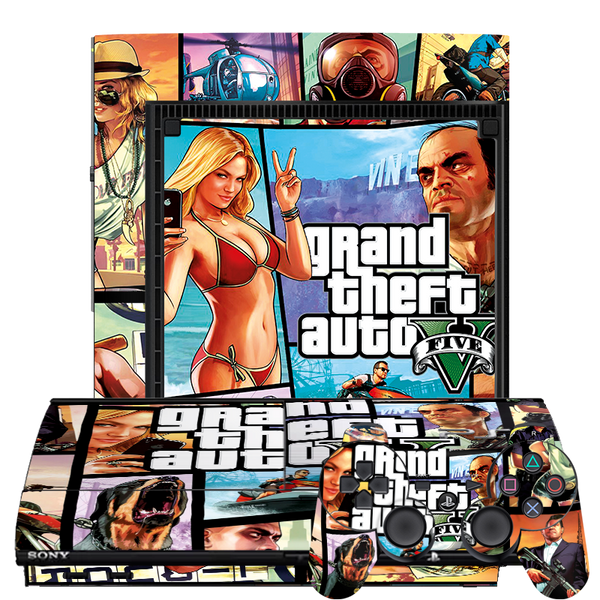 GTA V Skin Playstation 3 Super Slim