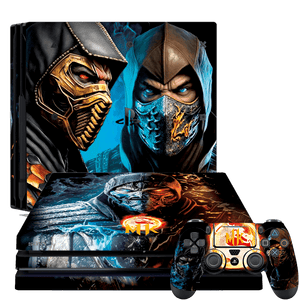 Mortal Kombat Scropio & Sub Zero PS4 Pro Bundle Skin