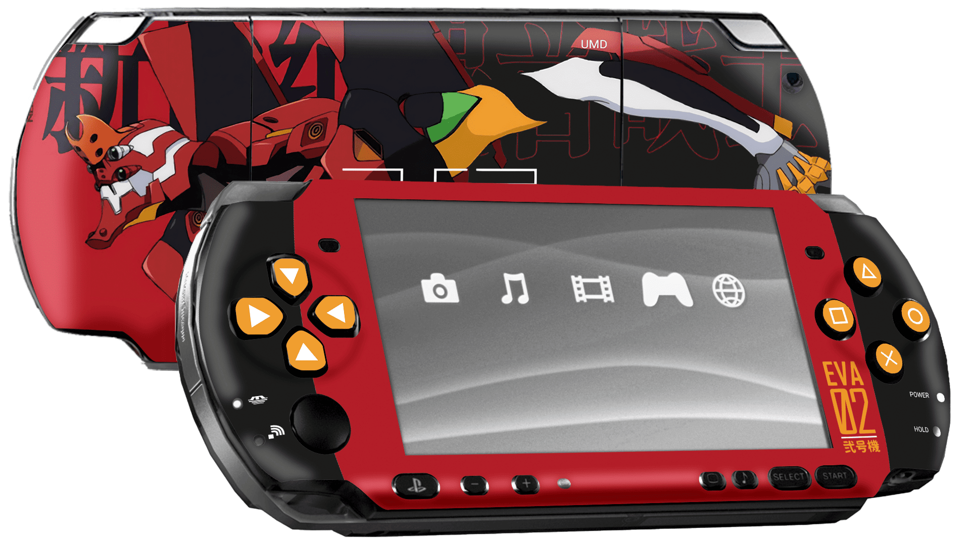Evangelion Eva 02 Skin Playstation Portable (PSP) Xonebrand