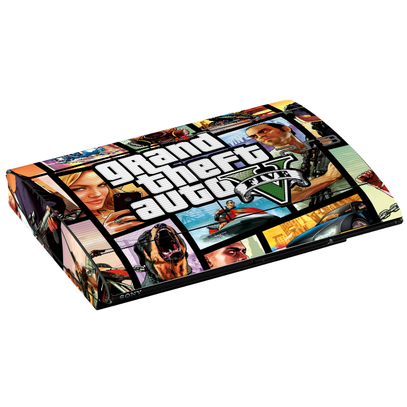 GTA V Skin Playstation 3 Super Slim Xonebrand