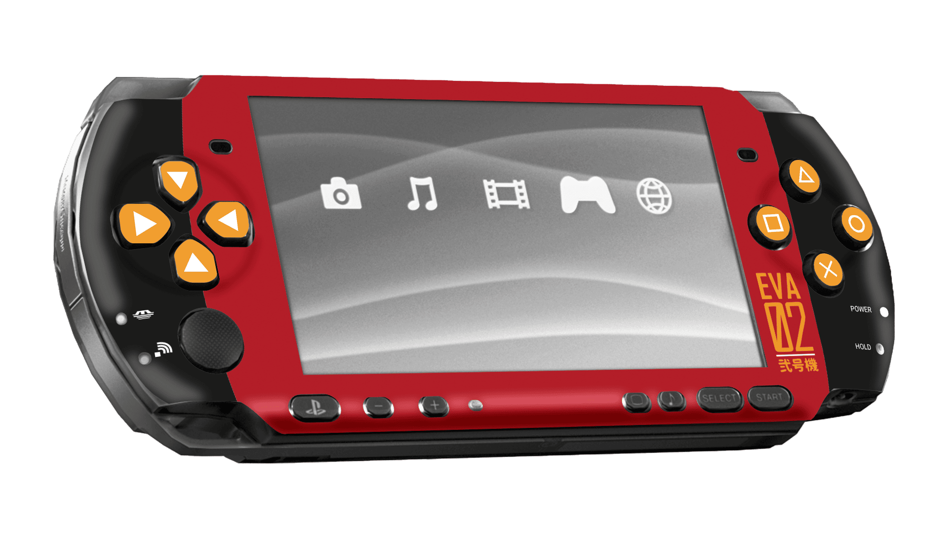Evangelion Eva 02 Skin Playstation Portable (PSP) Xonebrand