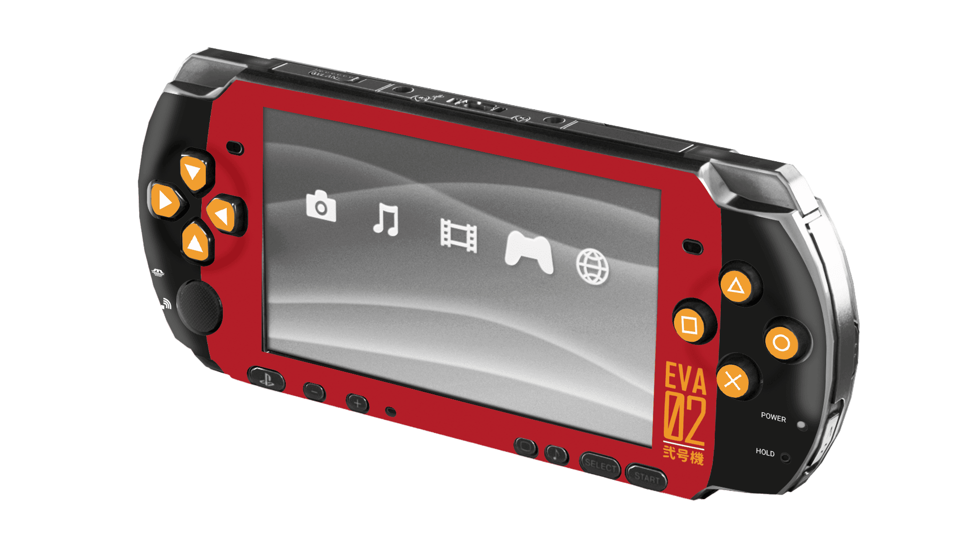 Evangelion Eva 02 Skin Playstation Portable (PSP) Xonebrand