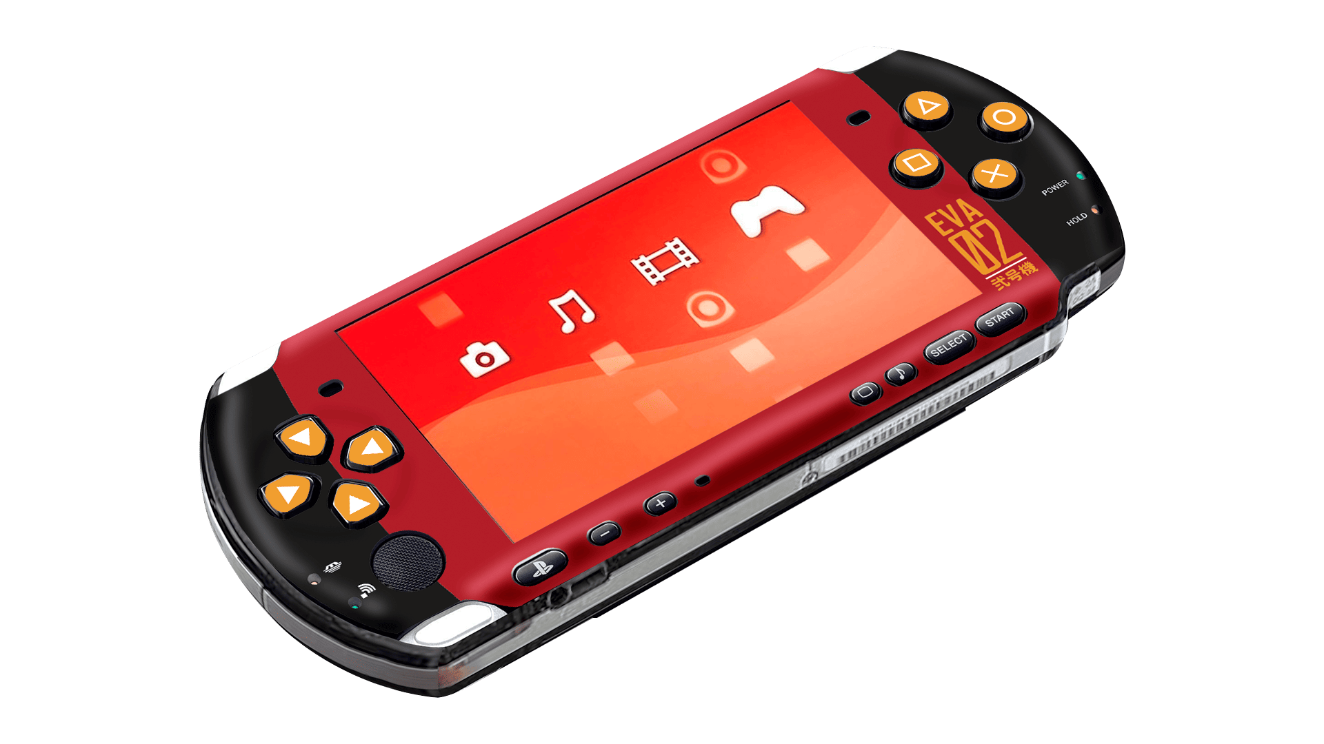 Evangelion Eva 02 Skin Playstation Portable (PSP) Xonebrand