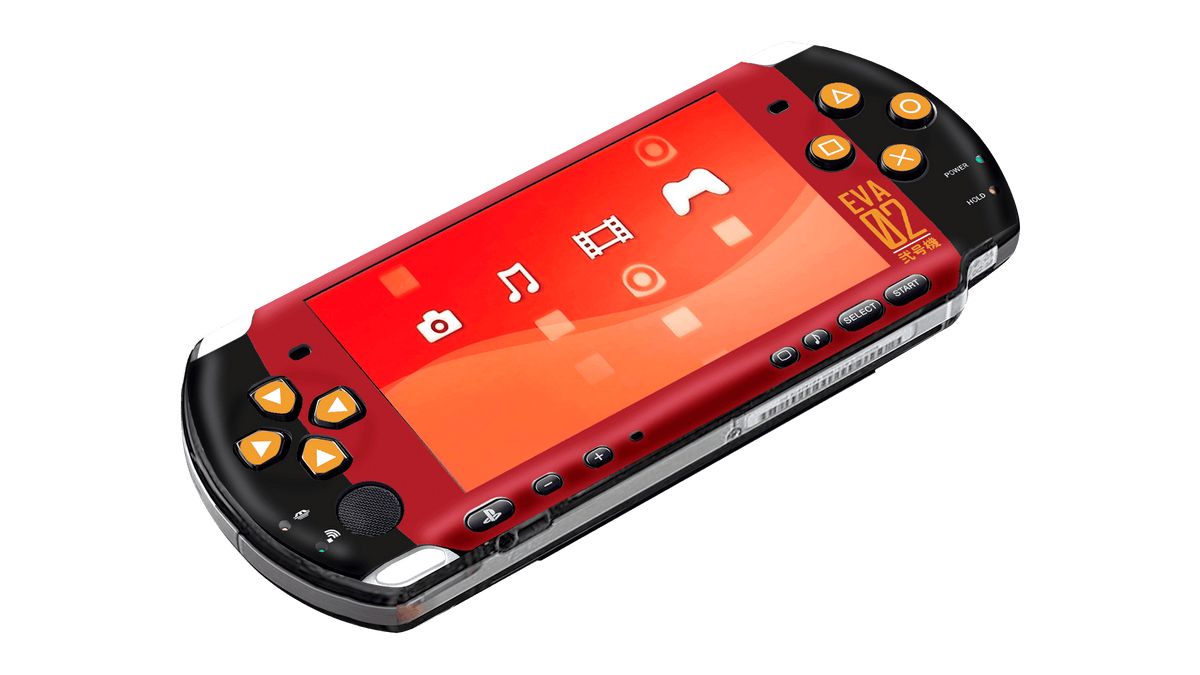 Evangelion Eva 02 Skin Playstation Portable (PSP) Xonebrand