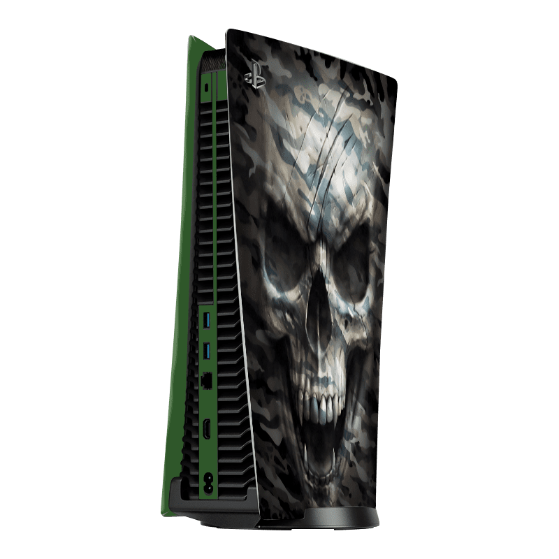 Camuflado Skull Skin Playstation 5 Fat