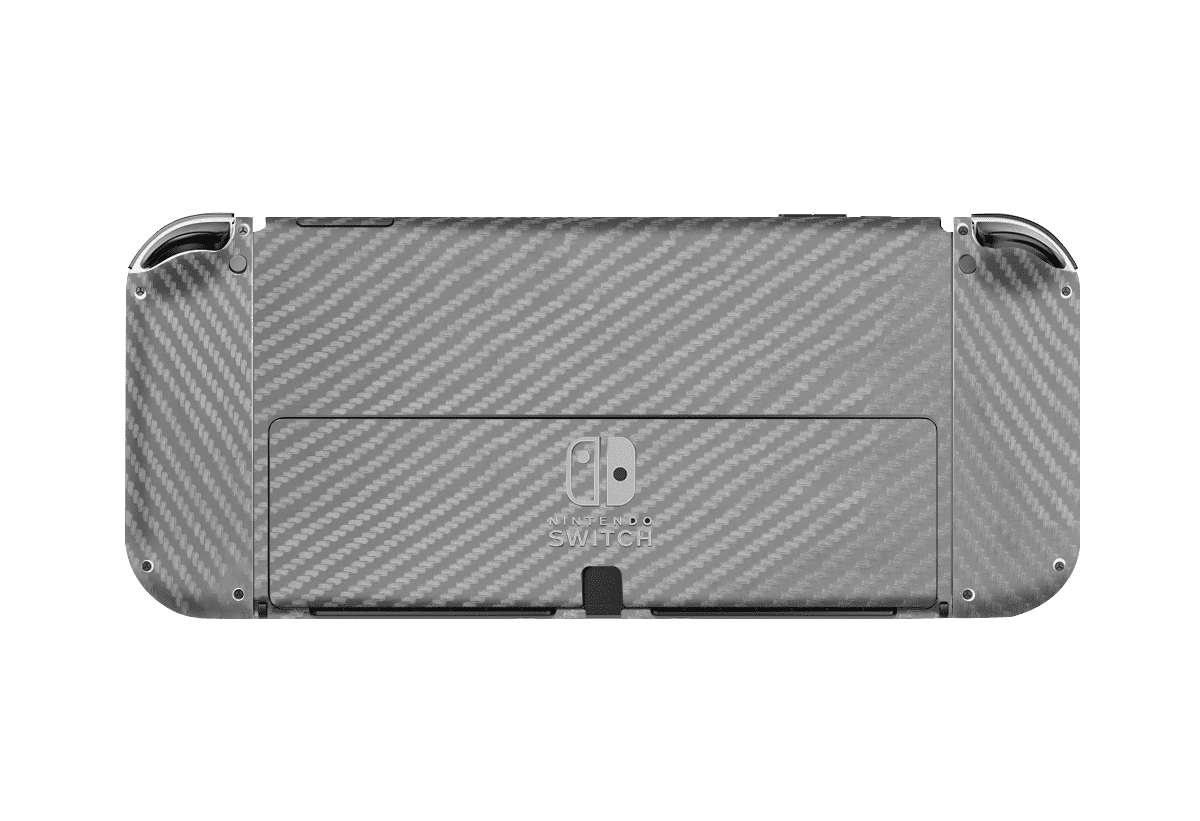 Carbon Fiber Gray Skin Nintendo Switch OLED (2021)