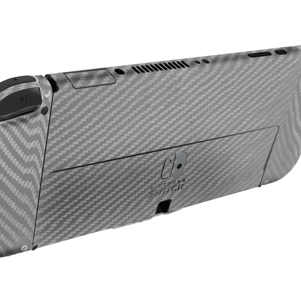 Carbon Fiber Gray Skin Nintendo Switch OLED (2021)