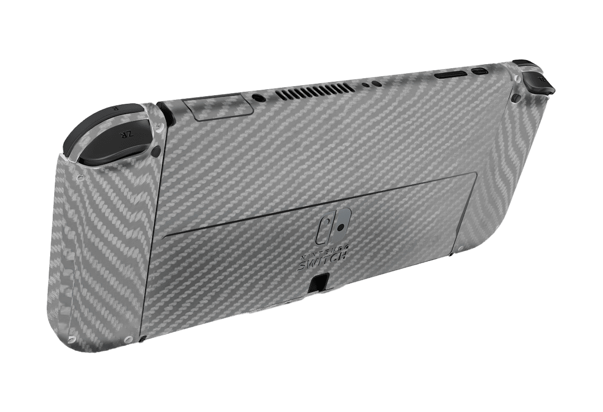 Carbon Fiber Gray Skin Nintendo Switch OLED (2021)