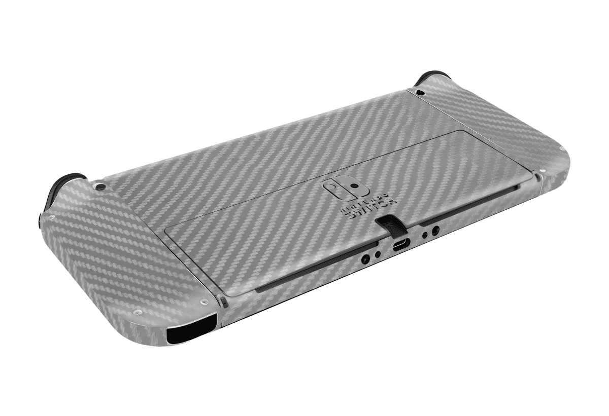Carbon Fiber Gray Skin Nintendo Switch OLED (2021)