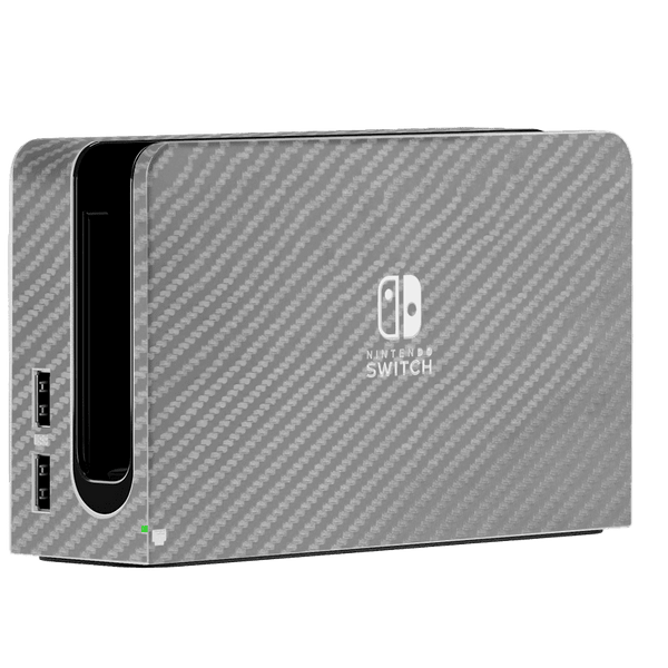Carbon Fiber Gray Skin Nintendo Switch OLED (2021)