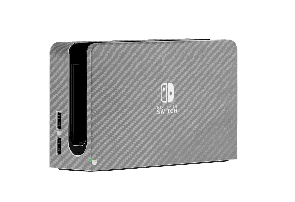 Carbon Fiber Gray Skin Nintendo Switch OLED (2021)