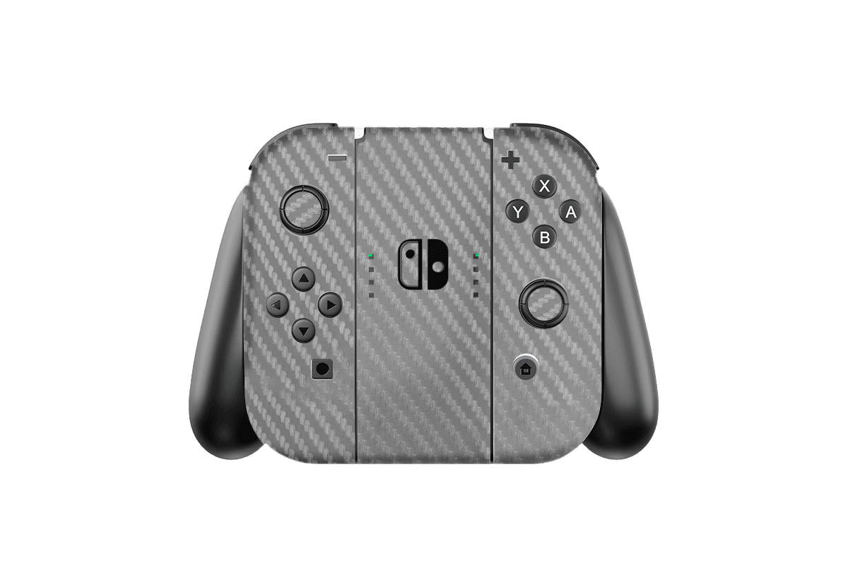 Carbon Fiber Gray Skin Nintendo Switch OLED (2021)