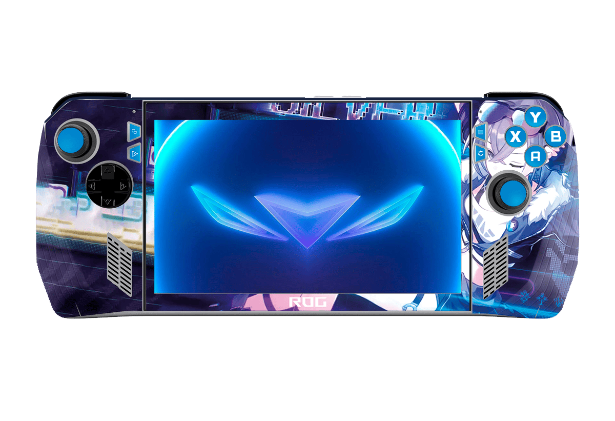Silver Wolft Skin Asus Rog Ally Xonebrand