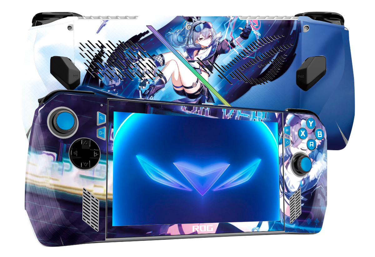 Silver Wolft Skin Asus Rog Ally Xonebrand