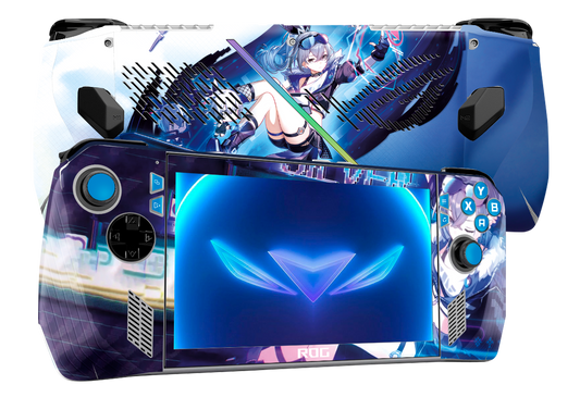 Silver Wolft Skin Asus Rog Ally Xonebrand