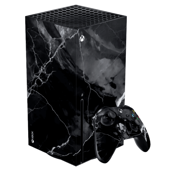 Black Marble Xbox Series X Skin Xonebrand